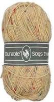 Durable Soqs tweed 409 Bleached Sand - Haakgaren / Breigaren - thumbnail