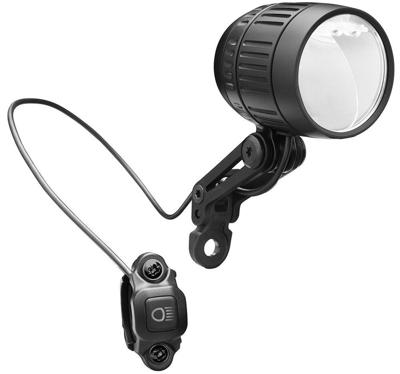 Koplamp Busch und Müller Lumotec IQ-XM High Beam voor e-bike - 120/170 Lux - zwart