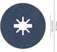 Bosch Accessoires X-LOCK Fiberschijf, 115mm, G 80, R574, Best for Metal - 1 stuk(s) - 2608619156 - thumbnail