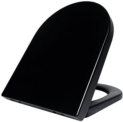 Saqu Touch toiletbril met softclose en quickrelease 35,9x46,4x5cm mat zwart Saqu Touch toiletbril met softclose en quickrelease 35,9x46,4x5cm mat zwart