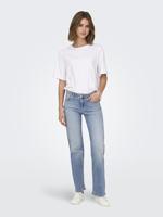 Only Onlblush Mid Straight Dnm Tai467 Noos Straight Leg Light Blue Denim - thumbnail