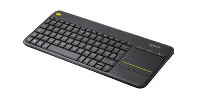 Toetsenbord Logitech K400 Plus Tv Zwart Qwerty Spaans QWERTY