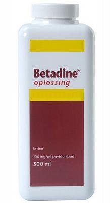 Betadine Jodium Oplossing 500ml Betadine Jodium Oplossing 500ml