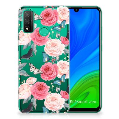 Huawei P Smart 2020 | TPU Case | Butterfly Roses Huawei P Smart 2020 | TPU Case | Butterfly Roses