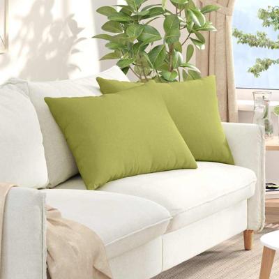 VidaXL Sofa kussens 2 pcs lichtgroen 70 x 50 cm stof