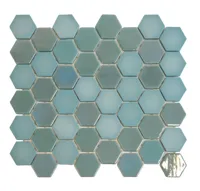 Mozaiek Valencia Hexagon Turquoise 4,3x5,0 - thumbnail