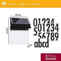 Paulmann 94694 Solar Housenumber Huisnummerlamp op zonne-energie Energielabel: A (A - G) Warmwit Zwart - thumbnail