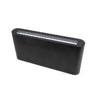 Wandlamp Palencia black double up down dimmable 2700K warm licht 12.9W 2 x 500 lumen binnen buiten - thumbnail