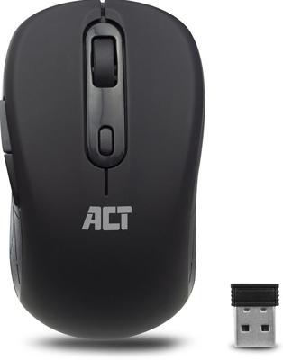 ACT draadloze muis, usb nano-ontvanger, 1600 dpi, zwart