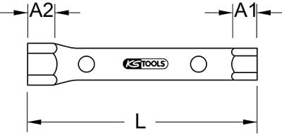 KS Tools 5180875 518.0875 Pijpsleutel 16 - 17 mm