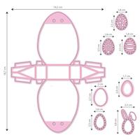 Nellie's Choice • wrapping die paasei doosje 8st. - thumbnail