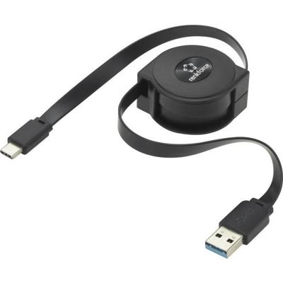 Renkforce RF-4352328 USB-kabel USB 3.2 Gen1 (USB 3.0 / USB 3.1 Gen1) USB-C stekker, USB-A stekker 0.80 m Zwart Renkforce RF-4352328 USB-kabel USB 3.2 Gen1 (USB 3.0 / USB 3.1 Gen1) USB-C stekker, USB-A stekker 0.80 m Zwart