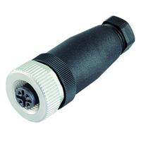 Binder 99 0430 14 04 M12 Connector | Female Recht | A-codering | 4-polig - thumbnail