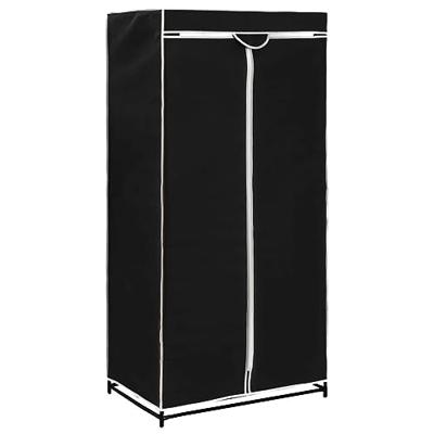 vidaXL Kledingkast 75x50x160 cm zwart vidaXL Kledingkast 75x50x160 cm zwart