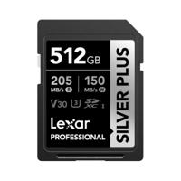 Lexar Silver Plus 512GB SDXC UHS-I V30 - R205/W150 MB/s - thumbnail