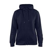 Blåkläder Dames hoodie met rits 33951048 | Marineblauw | Maat XL - 7330509542804 - thumbnail