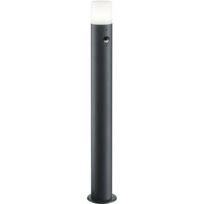 LED Tuinverlichting met Bewegingssensor - Staand Buitenlamp - Trion Hosina XL - E27 Fitting - Spatwaterdicht IP44 - Mat Antraciet - Aluminium