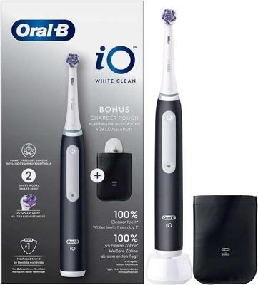 Oral-B tandenborstel wit-zwart + hoesje