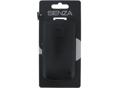 Senza Leather Slide Case Black Size M