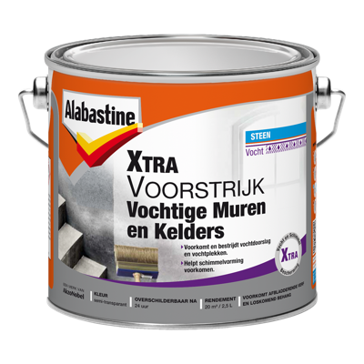 Alabastine Xtra Voorstrijk Vochtige Muur en Kelders | 2,5 L - 5622883