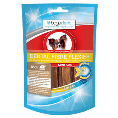 BOGAR Bogadent Dental fibre flexies Mini bars - traktatie voor hond - 70g
