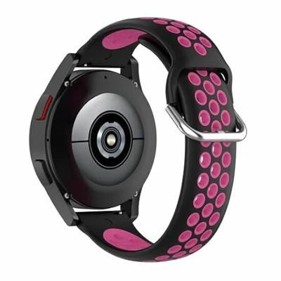 Siliconen sportbandje met gesp - Zwart + roze - Garmin Vivoactive 6 / Vivoactive 5 / Vivoactive 3 Siliconen sportbandje met gesp - Zwart + roze - Garmin Vivoactive 6 / Vivoactive 5 / Vivoactive 3