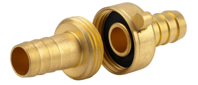 GARDENA 07151-20 7151 Messing Slangschroefstuk 26,44 mm (3/4) buitendraad, 24,2 mm (3/4) binnendraad, 13 mm (1/2) Ø