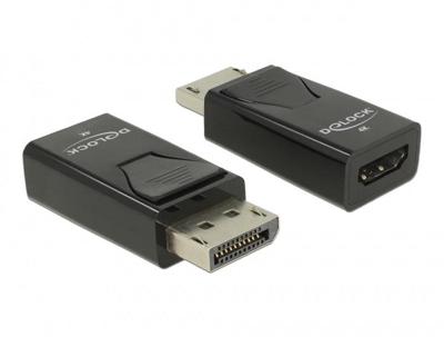 Delock 66234 Adapter DisplayPort 1.2 male naar HDMI female 4K Passief zwart Delock 66234 Adapter DisplayPort 1.2 male naar HDMI female 4K Passief zwart