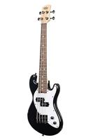 Kala Solid Body 4-String Fretted U-Bass Jet Black elektrische basgitaar met gigbag - thumbnail
