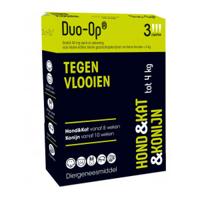 Duo-Op spot-on anti-vlooienmiddel voor hond, kat en konijn 40 mg (tot 4 kg) 2 x 3 pipetten - thumbnail