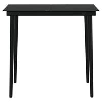 3-delige Tuinset met kussens zwart - thumbnail