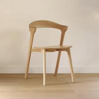 Ethnicraft Eetkamerstoel 'Bok' Geolied Eikenhout, kleur Naturel - thumbnail