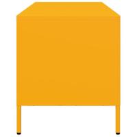 Tv-meubel 101,5x39x43,5 cm koudgewalst staal mosterdgeel - thumbnail