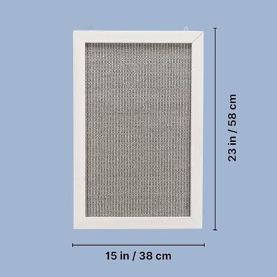 TRIXIE KRABPLANK HOUTEN FRAME VOOR AAN MUUR GRIJS / WIT 38X58 CM