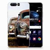 Huawei P10 | Siliconen hoesje | met foto Vintage Auto - thumbnail