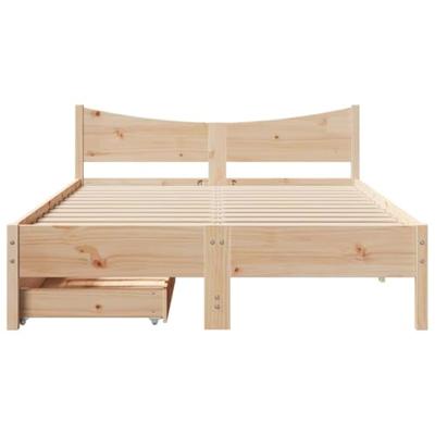 Bedframe met lades massief grenenhout 160x200 cm