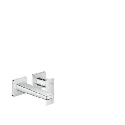 Hansgrohe Metropol ééngreeps wastafelmengkraan afbouwdeel met voorsprong 165 mm en PushOpen afvoerplug, chroom