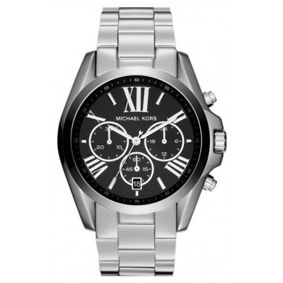 Michael Kors Dames MK5705 Bradshaw zwarte wijzerplaat roestvrij stalen armband chronograaf horloge