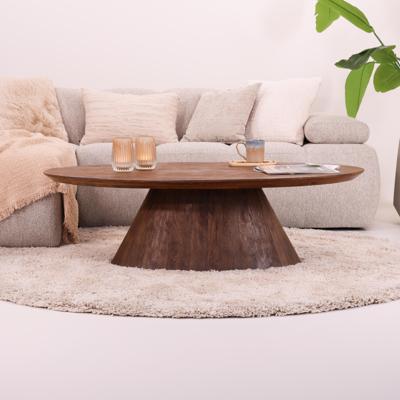 Tower Living Ovale Salontafel 'Premana' Mangohout, 135 x 75cm, kleur Bruin