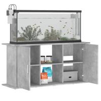 Aquariumstandaard 121x41x58 cm bewerkt hout betongrijs - thumbnail