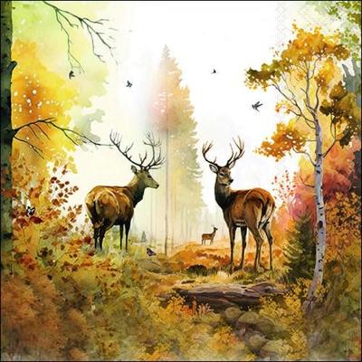 Ambiente Servetten 33cm Autumn forest