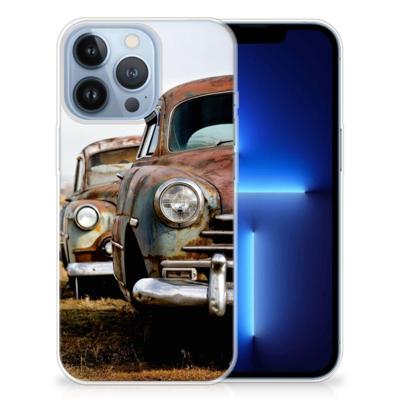 Apple iPhone 13 Pro | Siliconen hoesje | met foto Vintage Auto Apple iPhone 13 Pro | Siliconen hoesje | met foto Vintage Auto