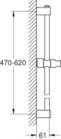 GROHE Tempesta Glijstang - 60cm - chroom 27523001 - thumbnail