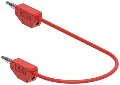 Electro PJP 214-CD1-50R Meetsnoer Bananenstekker Bananenstekker 0.50 m Rood 1 stuk(s)