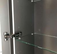 Geberit Smyle Halfhoge Kast 36x29,9x118 cm Glans Zandgrijs - thumbnail