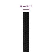 Boottouw 18 mm 50 m polypropeen zwart - thumbnail