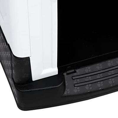 Hondenhok 57x68x66 cm polypropeen grijs Hondenhok 57x68x66 cm polypropeen grijs