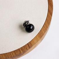 10 stuks veelzijdige Pearl Stud Buckle anti-Light kraag Buttonigan omslagdoek PIN naald DIY sjaal kraag PIN broche speld (zwart) - thumbnail