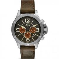 Horlogeband Armani Exchange AX1518 Leder Bruin 22mm - thumbnail