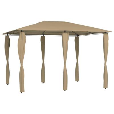 Prieel met paalhoezen 160 g/m² 3x4x2,6 m taupe Prieel met paalhoezen 160 g/m² 3x4x2,6 m taupe